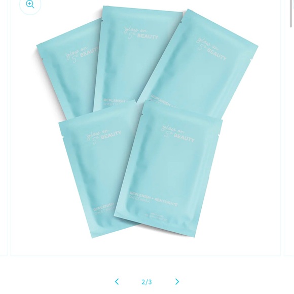 GLOW ON 5TH 6 face sheet masks
REPLENISH + REHYDRATE Sheet Mask Set - Picture 3 of 7